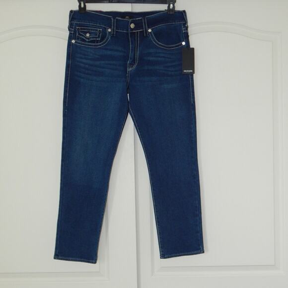 True Religion GENO Flap Relaxed Slim Medium Lagoon Wash Jeans Men's 36x30 NWT - Picture 4 of 8